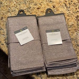 NWT Threshold sparkly napkins 2 sets of 4